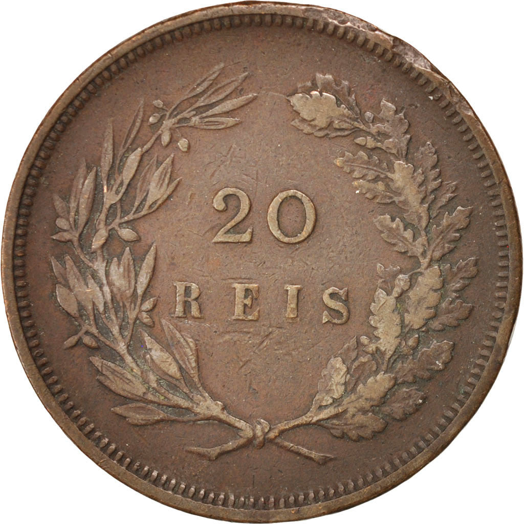 Coin, Portugal, Carlos I, 20 Reis, 1892, EF(40-45), Bronze, KM:533