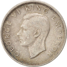 Monnaie, Nouvelle-Zélande, George VI, Shilling, 1943, TTB, Argent, KM:9