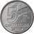 Coin, Brazil, 5 Cruzeiros, 1990, AU(55-58), Stainless Steel, KM:618.1
