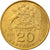 Moneta, Chile, 20 Centesimos, 1971, Santiago, AU(55-58), Aluminium-Brąz, KM:195