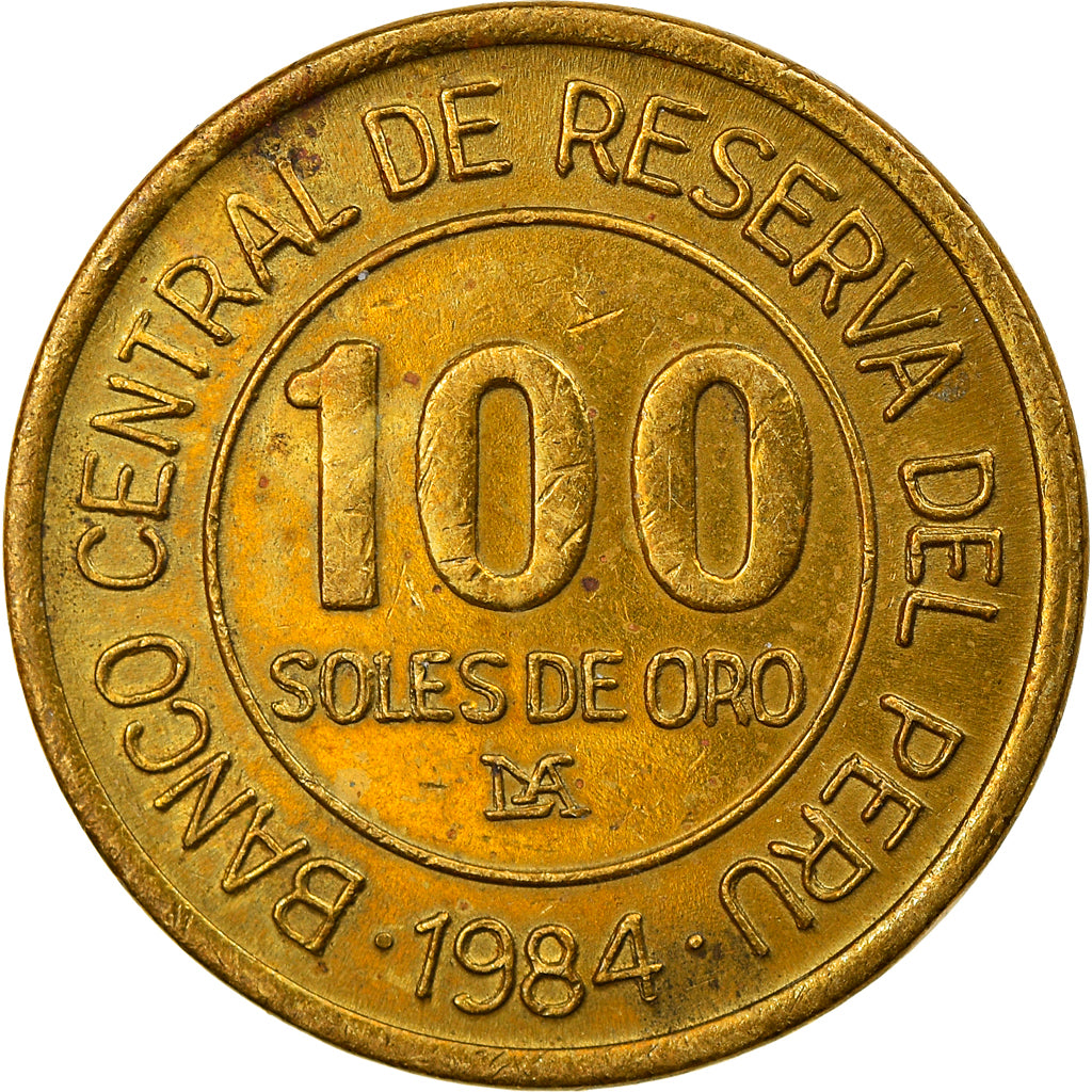 Moneta, Perù, 100 Soles, 1984, Lima, BB, Ottone, KM:288
