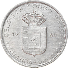 Moeda, Congo Belga, RUANDA-URUNDI, Franc, 1960, AU(55-58), Alumínio, KM:4