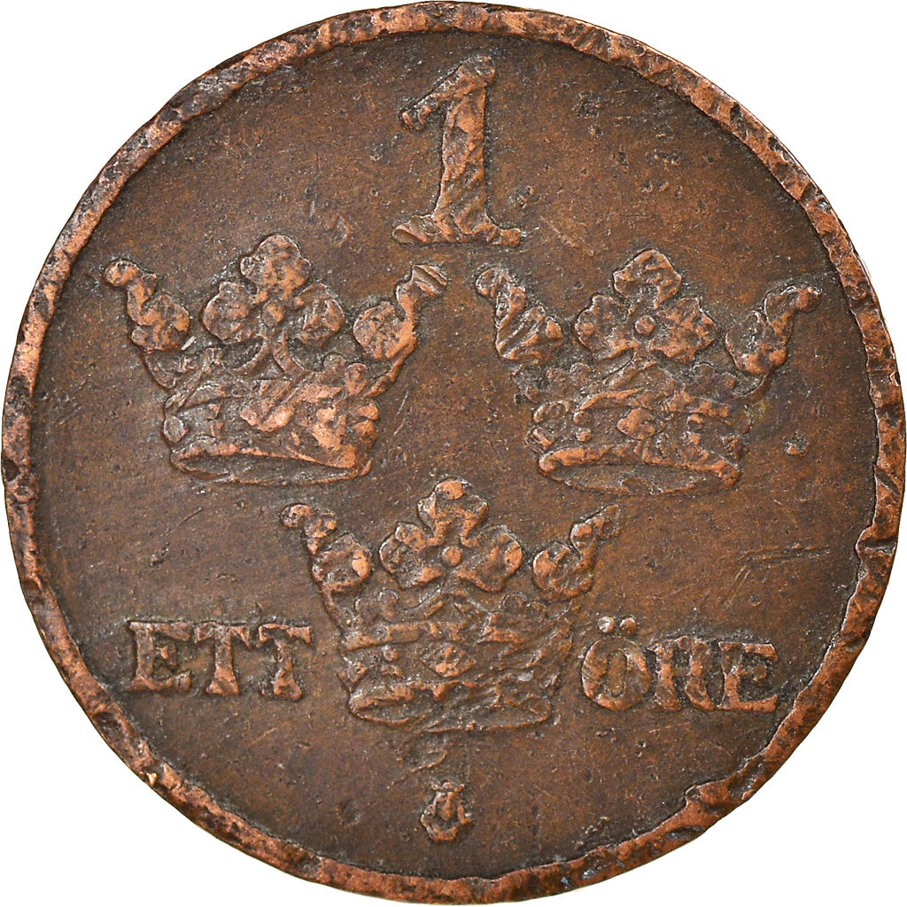 Moneta, Svezia, Gustaf V, Ore, 1913, MB+, Bronzo, KM:777.2
