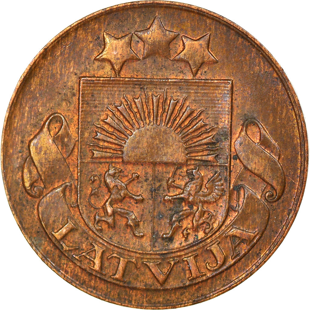 Münze, Latvia, Santims, 1935, SS, Bronze, KM:1