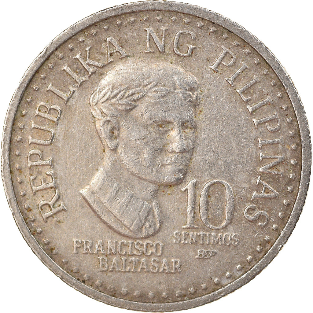 Moeda, Filipinas, 10 Sentimos, 1982, EF(40-45), Cobre-níquel, KM:226