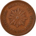 Monnaie, Uruguay, 2 Centesimos, 1945, Santiago, TTB, Copper-Tin-Zinc, KM:20a