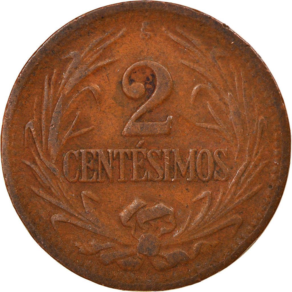 Monnaie, Uruguay, 2 Centesimos, 1945, Santiago, TTB, Copper-Tin-Zinc, KM:20a