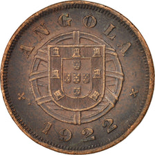 ANGOLA, 5 Centavos, 1922, KM #62, EF(40-45), Bronze, 7.88