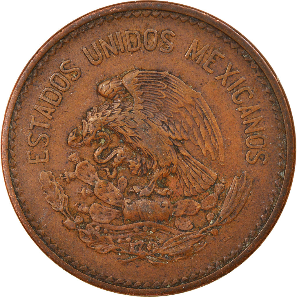 Coin, Mexico, 20 Centavos, 1943, Mexico City, EF(40-45), Bronze, KM:439