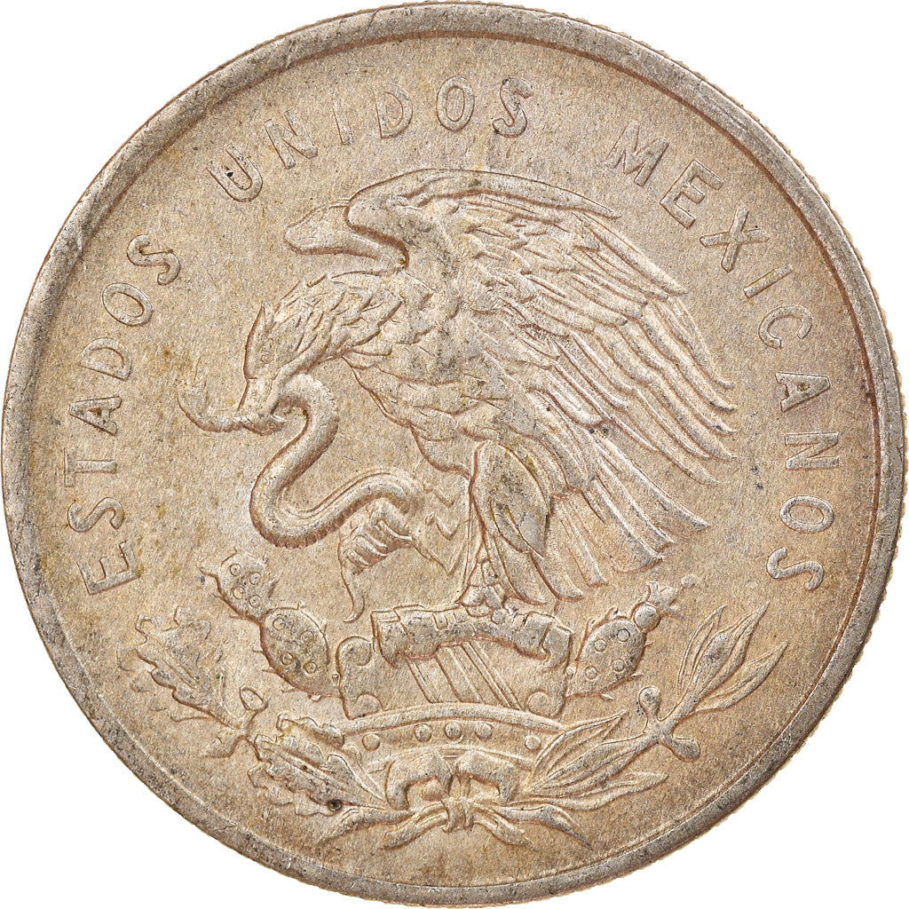 Moneda, México, 50 Centavos, 1950, Mexico City, MBC, Plata, KM:449