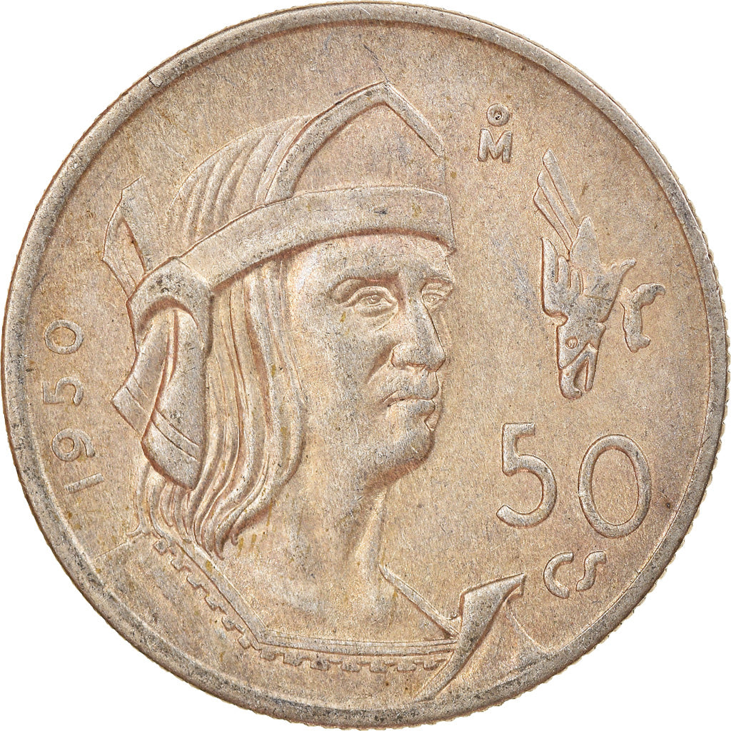 Moneda, México, 50 Centavos, 1950, Mexico City, MBC, Plata, KM:449