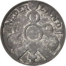 NETHERLANDS, 2-1/2 Cent, 1941, KM #171, EF(40-45), Zinc, 20, 2.78