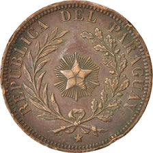 PARAGUAY, 4 Centesimos, 1870, KM #4.1, VF(30-35), Copper, 20.17