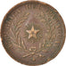 PARAGUAY, 4 Centesimos, 1870, KM #4.1, VF(30-35), Copper, 20.17