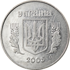 Coin, Ukraine, 5 Kopiyok, 2005, Kyiv, EF(40-45), Stainless Steel, KM:7