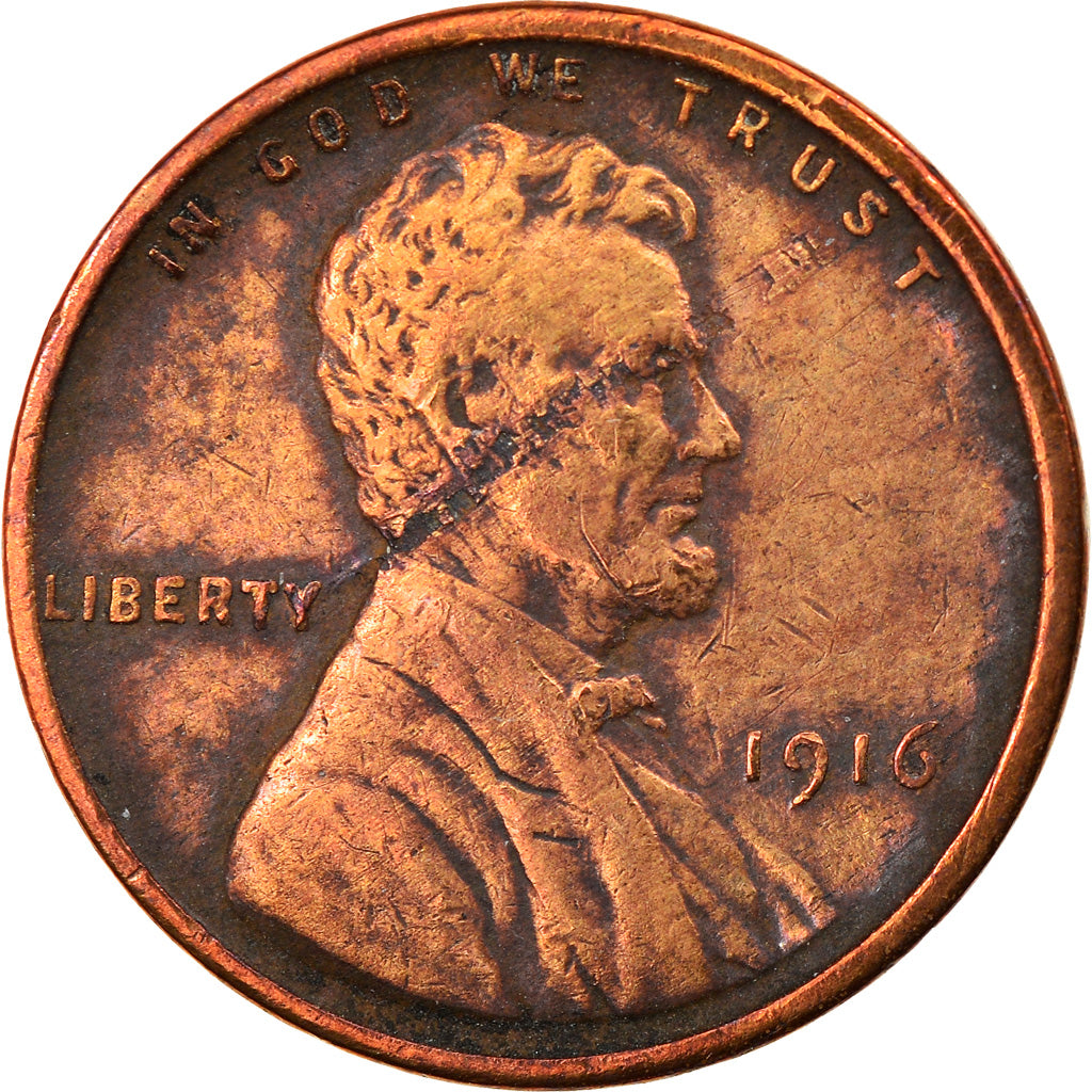 Münze, Vereinigte Staaten, Lincoln Cent, Cent, 1916, U.S. Mint, Philadelphia