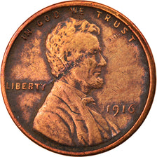 Münze, Vereinigte Staaten, Lincoln Cent, Cent, 1916, U.S. Mint, Philadelphia