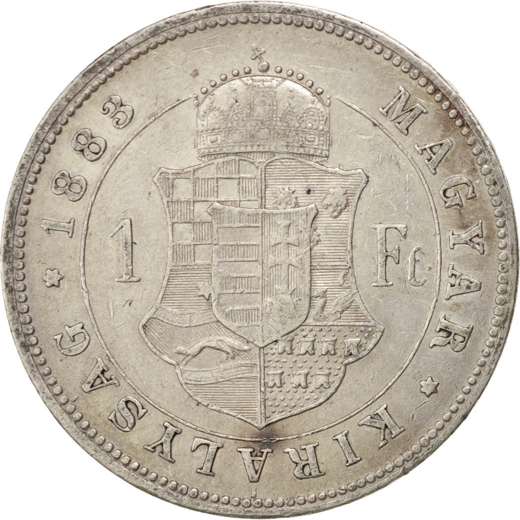 Coin, Hungary, Franz Joseph I, Forint, 1883, EF(40-45), Silver, KM:469
