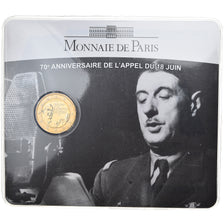 França, 2 Euro, Charles De Gaulle, Appel du 18 juin 1940, 2010, BU, MS(65-70)