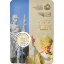 San Marino, 2 Euro, 2011, FDC, Bi-metallico, KM:486