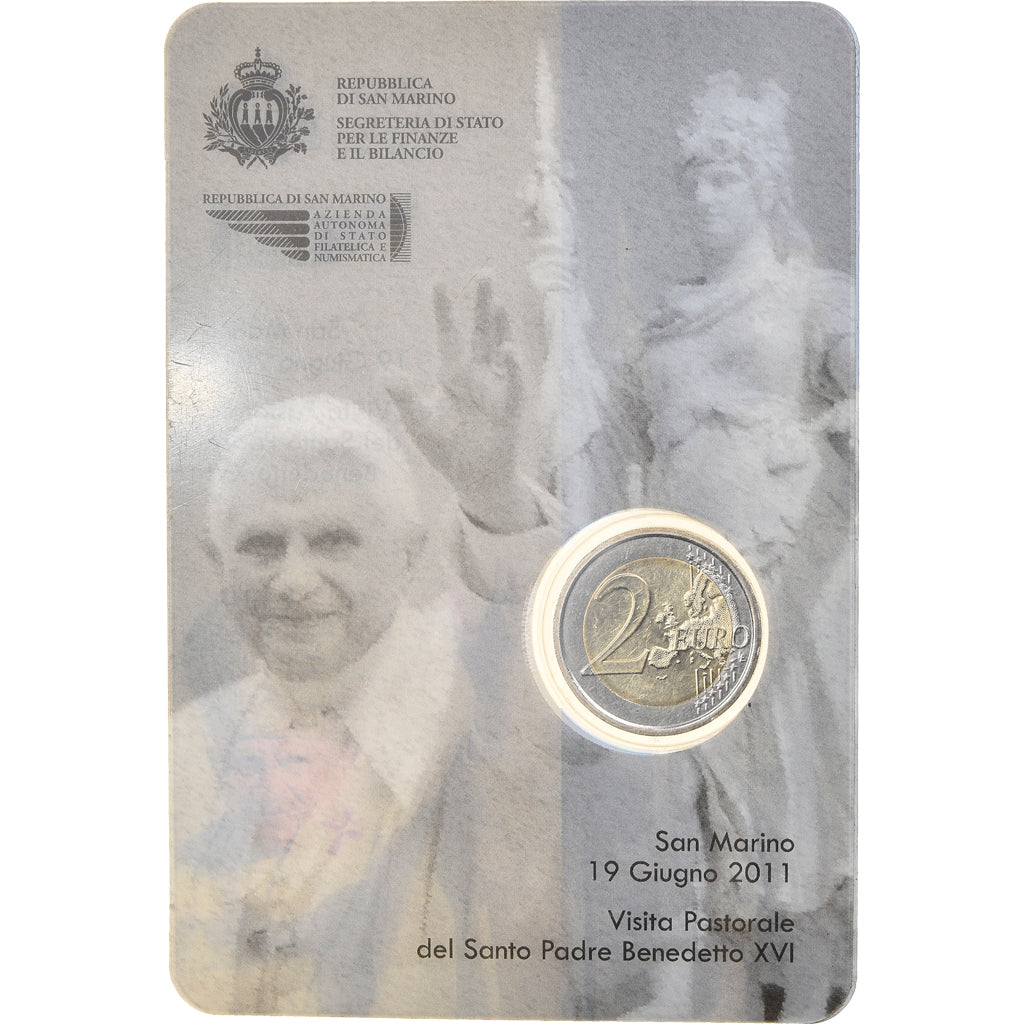San Marino, 2 Euro, 2011, FDC, Bi-metallico, KM:486