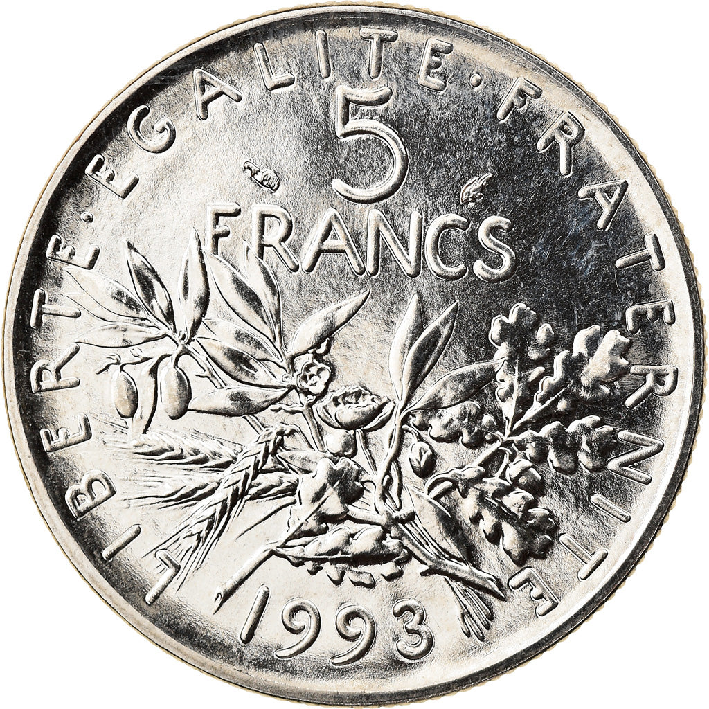 Monnaie, France, 5 Francs, 1993, BU, FDC, Nickel, Gadoury:771