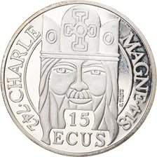 Coin, France, 100 Francs-15 Ecus, 1990, AU(55-58), Silver, KM:989