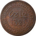Moneta, Marocco, 'Abd al-Aziz, 5 Mazunas, 1903/AH1321, BB, Bronzo, KM:16.3