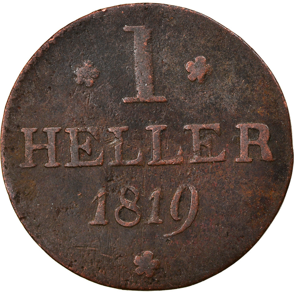 Moneda, Estados alemanes, FRANKFURT AM MAIN, Heller, 1819, Frankfurt am Main