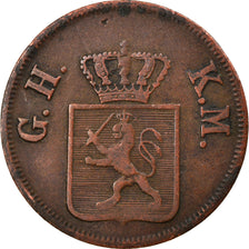 Münze, Deutsch Staaten, HESSE-DARMSTADT, Ludwig III, Heller, 1855, S+, Kupfer