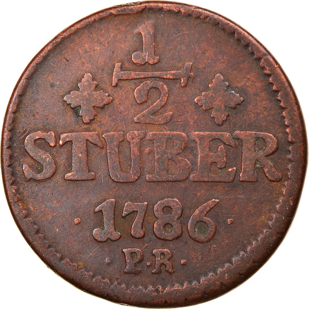 Münze, Deutsch Staaten, JULICH-BERG, Karl Theodor, 1/2 Stüber, 1786, S+