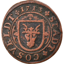 Münze, Deutsch Staaten, COESFELD, 8 Pfennig, 1713, S+, Kupfer, KM:9
