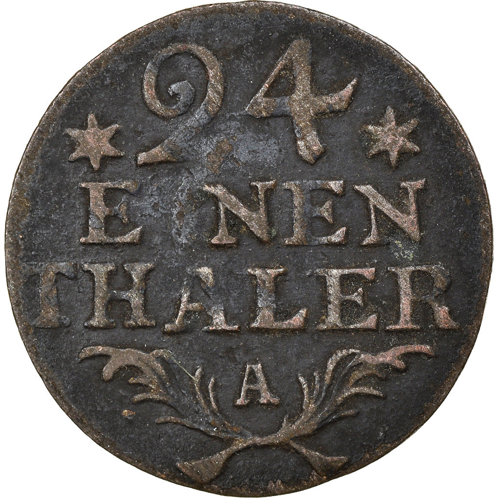 Münze, Deutsch Staaten, PRUSSIA, Friedrich II, 1/24 Thaler, 1782, S, Silber