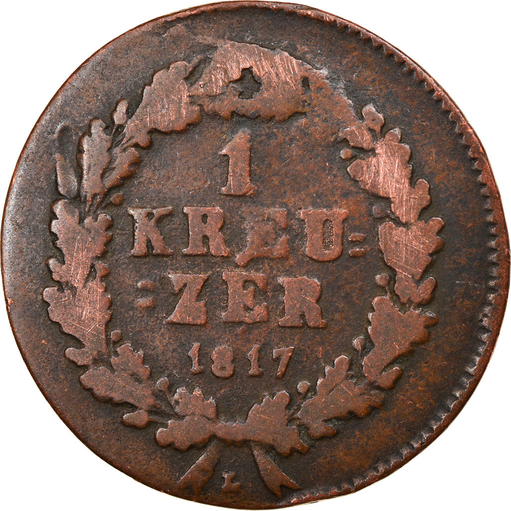 Münze, Deutsch Staaten, NASSAU, Wilhelm, Kreuzer, 1817, Usingen, S, Kupfer