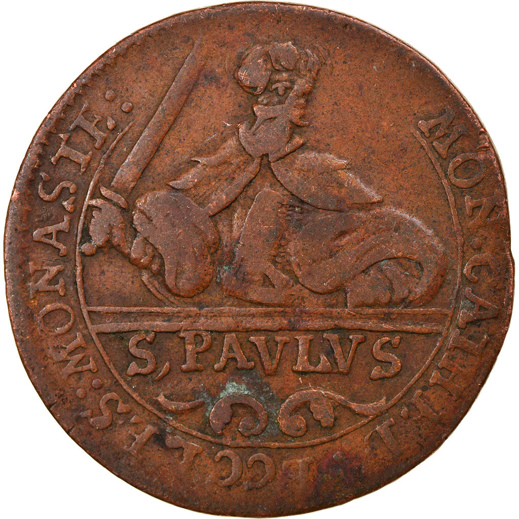 Moneta, Stati tedeschi, MUNSTER, 4 Pfennig, 1739, MB+, Rame, KM:431