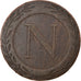Moneta, Francja, Napoléon I, 5 Centimes, 1808, Strasbourg, F(12-15), Miedź
