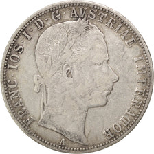 Coin, Austria, Franz Joseph I, Florin, 1861, Vienne, VF(30-35), Silver, KM:2219