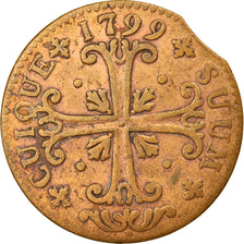 Moneta, CANTONI SVIZZERI, NEUCHATEL, 1/2 Batzen, 1799, Neuenburg, MB, Biglione