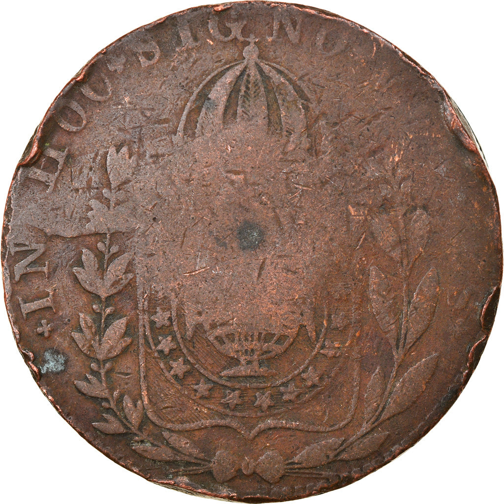 Münze, Brasilien, Pedro I, 40 Reis, 1830, Rio de Janeiro, S, Kupfer, KM:363.1