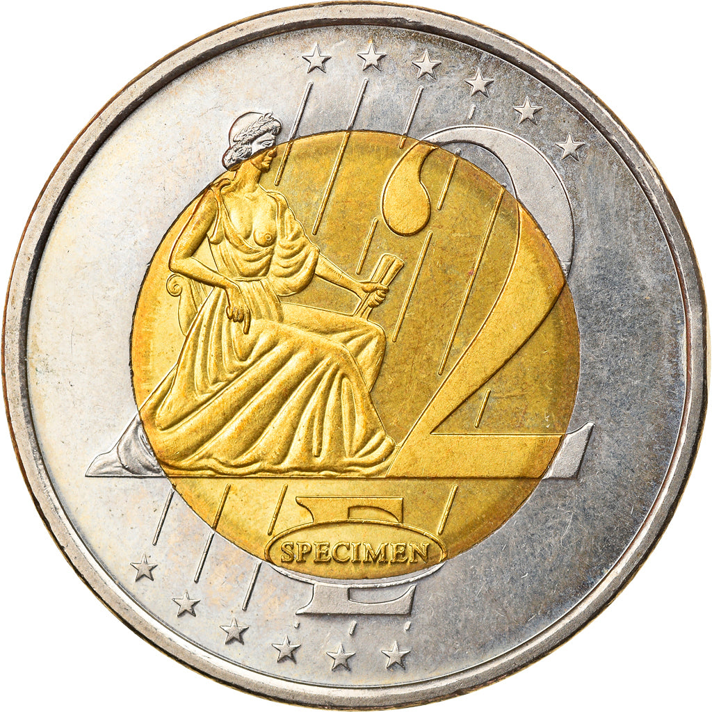 République Tchèque, 2 Euro, 2003, unofficial private coin, TTB, Bi-Metallic