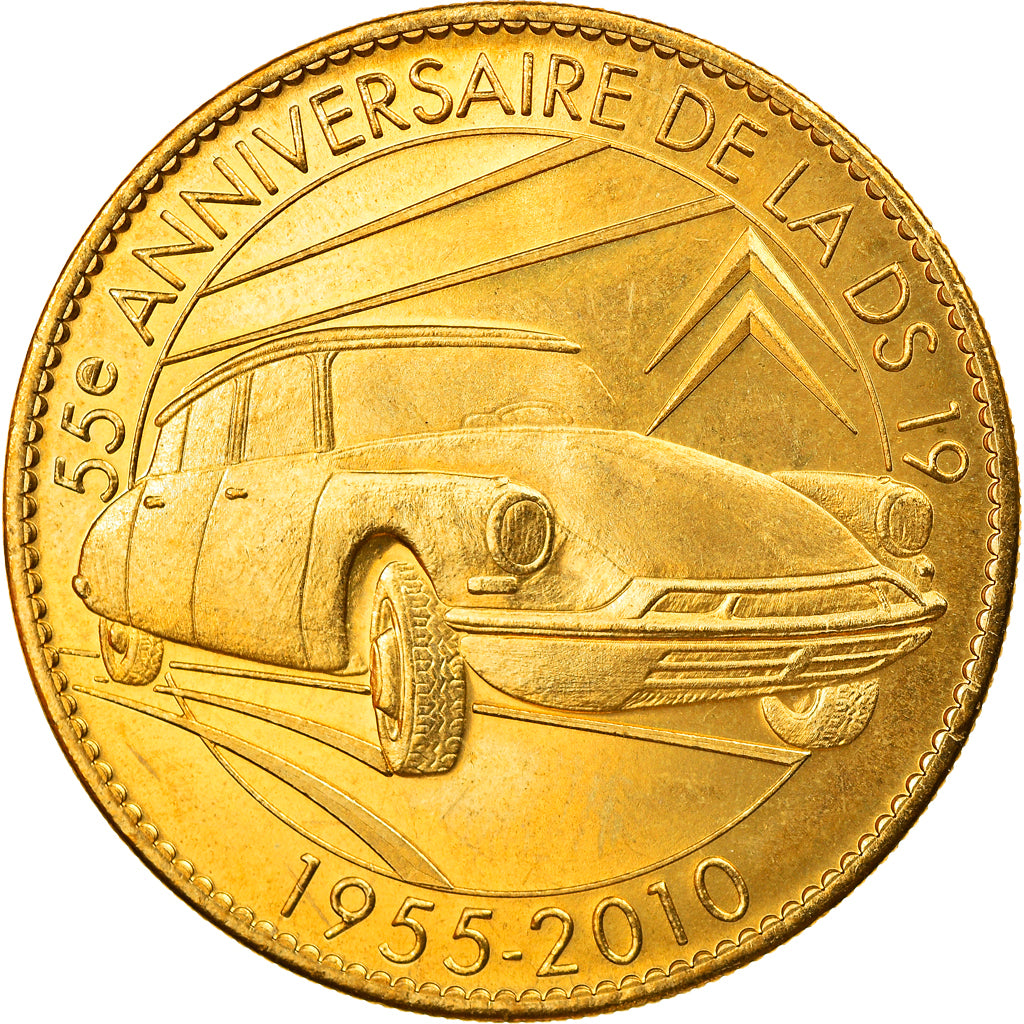 France, Token, Touristic token, 50 ème anniversaire de la DS 19, 2010, Arthus