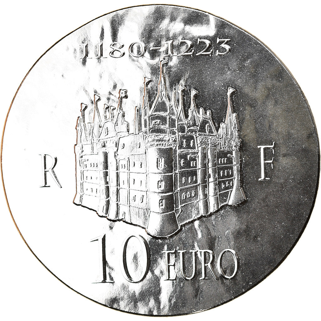 France, Monnaie de Paris, 10 Euro, Philippe II Auguste, 2012, MS(65-70), Silver