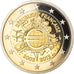 França, 2 Euro, 10ème Anniversaire de l'Euro, 2012, BE, MS(65-70), Bimetálico