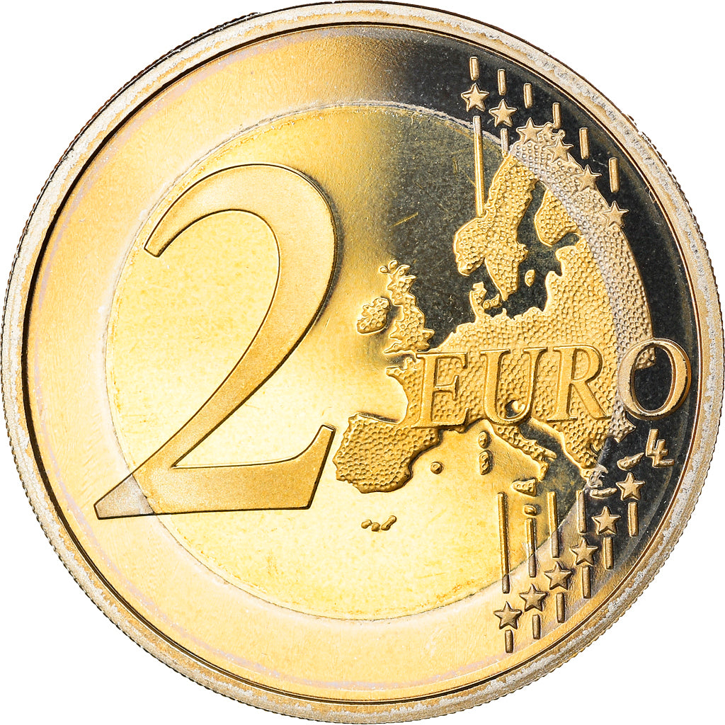 França, 2 Euro, 10ème Anniversaire de l'Euro, 2012, BE, MS(65-70), Bimetálico