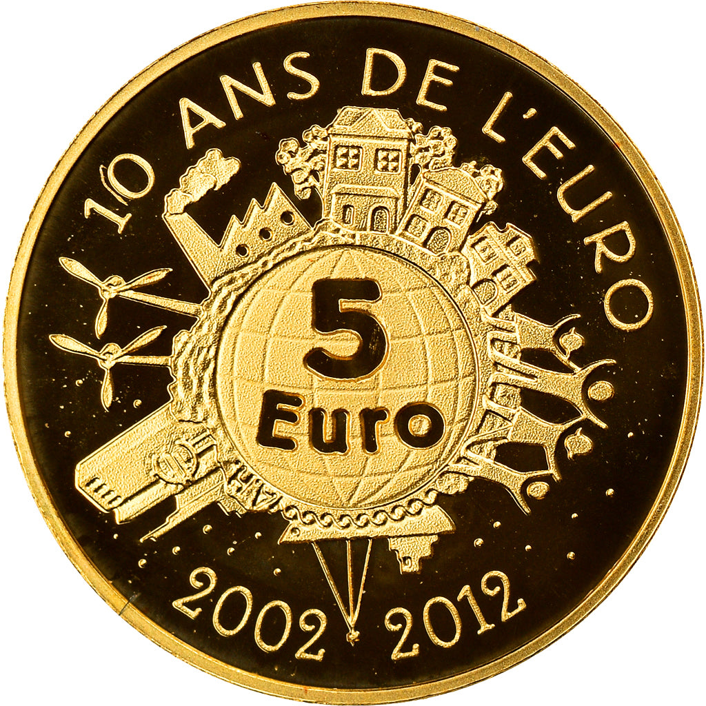 France, Semeuse, 5 Euro, 2012, BE, MS(65-70), Gold, Gadoury:EU525, KM:1890