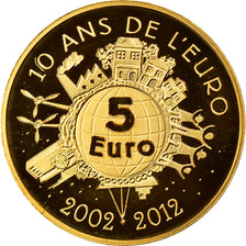 France, Semeuse, 5 Euro, 2012, BE, MS(65-70), Gold, Gadoury:EU525, KM:1890