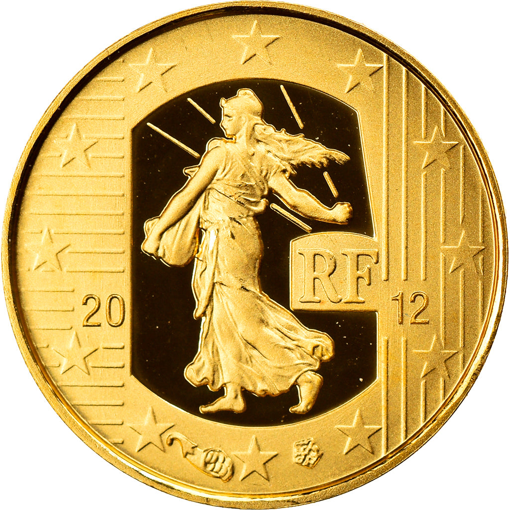 France, Semeuse, 5 Euro, 2012, BE, MS(65-70), Gold, Gadoury:EU525, KM:1890