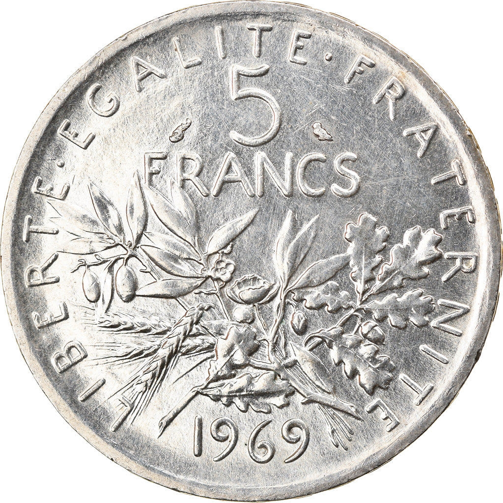 Monnaie, France, Semeuse, 5 Francs, 1969, Paris, SPL, Argent, Gadoury:770