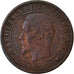 Coin, France, Napoleon III, Napoléon III, Centime, 1855, Strasbourg, VF(20-25)