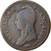 Moneda, Francia, Dupré, Decime, AN 7, Paris, BC+, Bronce, KM:644.1, Gadoury:187
